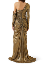 Zeina Asymmetric Off-Shoulder Dress